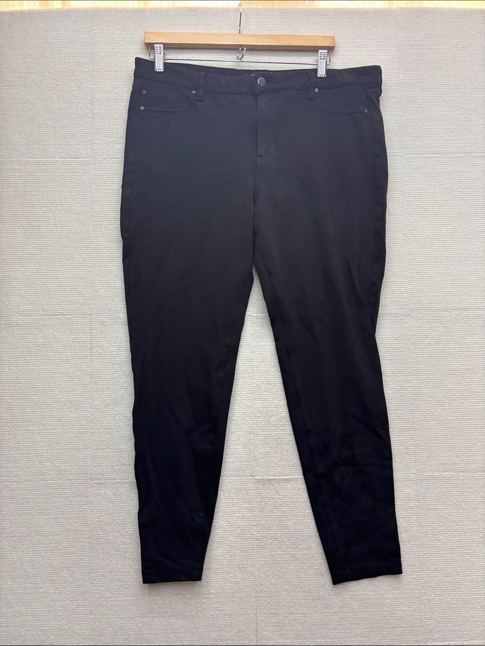 Liverpool Los Angeles Women Black Slim Fit Stretch Pants Size 16 33